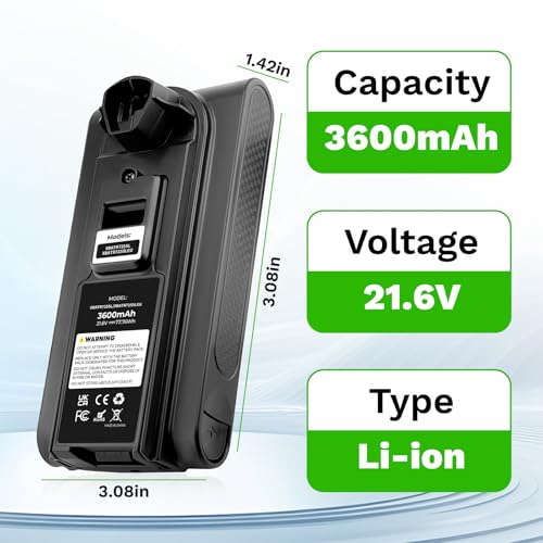 Image of Replacement Battery for Shark XBATR725SL IZ840H,IZ862H,UZ865H, IZ862HC, UZ865HCCO Cordless Vacuum Cleaners(NOT Fits for Shark IZ540H, IZ562H, UZ565H,LZ500 Series Models)