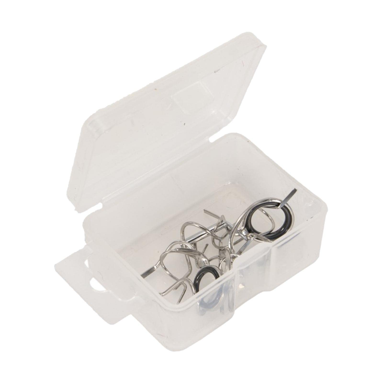 ATORSE 11Pcs/Set Fly Fishing Rods Guides 4-6Wt Fishing Pole Building DIY Eye Rings-image-46