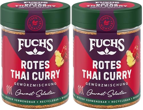 Fuchs Gourmet Selection Asien – Rotes Thai Curry Gewürzmischung, nachfüllbarer Gewürz Mix,...
