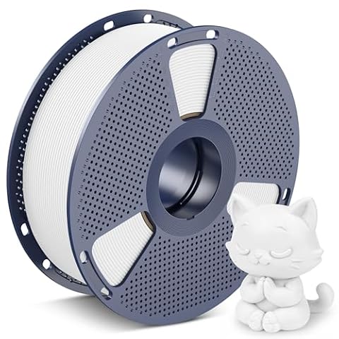 SUNLU Rapid Matte White PLA Filament 1.75mm, PLA Matte Filament