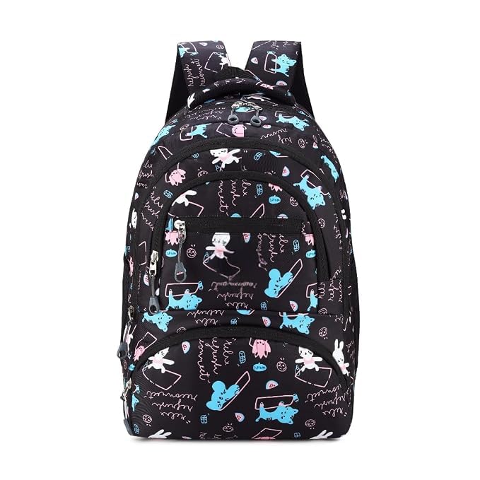 School Casual Backpack for Girls & Boys, Lightweight Water-Resistant Bookbag with Multiple Compartments, Cute Cartoon Print Travel Daypack for School, College & Daily Use-picture-45