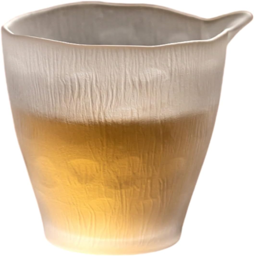 灰玻璃茶杯公道杯加厚耐热倒茶分茶器功 Ceramic Kung Fu Tea Set,teapot,Teacups,warming Wedding Birthday Gift,Tea Tray Chinese,Dishwasher Safe 磨砂玻璃-觉慧公道杯