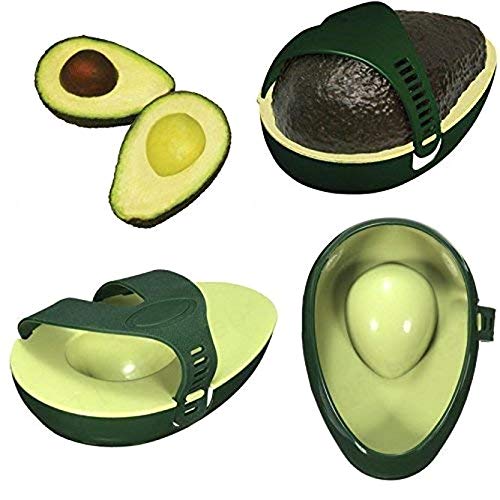 Fuleadture Green Avocado Saver Avocado Storage Keeper Avocado Holder Practical Creative Container