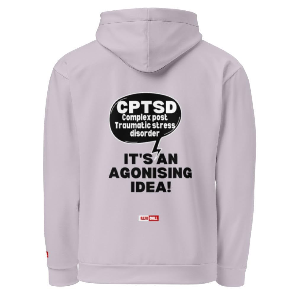 Złożone PTSD bluza oversize z kapturem duma świadomość prezent dla dorosłych