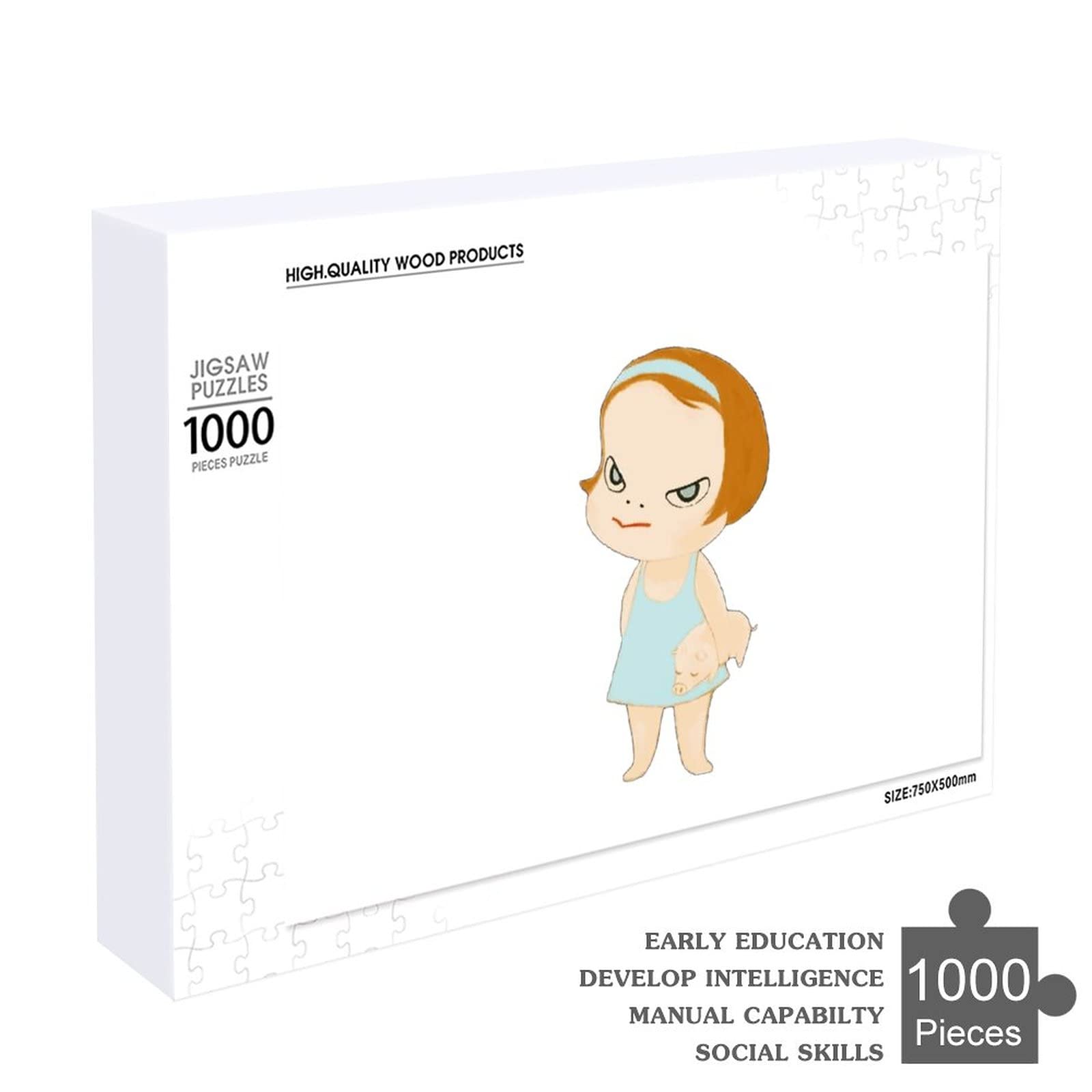 正規品　奈良美智　1000pcs パズル Amazon.co.jp: 1000ピース ジグソーパズル 奈良美智 木製パズル
