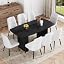 Black Table+white Chairs