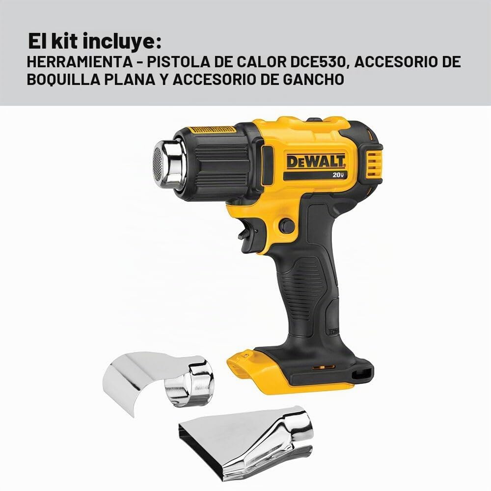 DeWalt DCE530B pistola de calor inalámbrica de 20 V (solo herramienta)