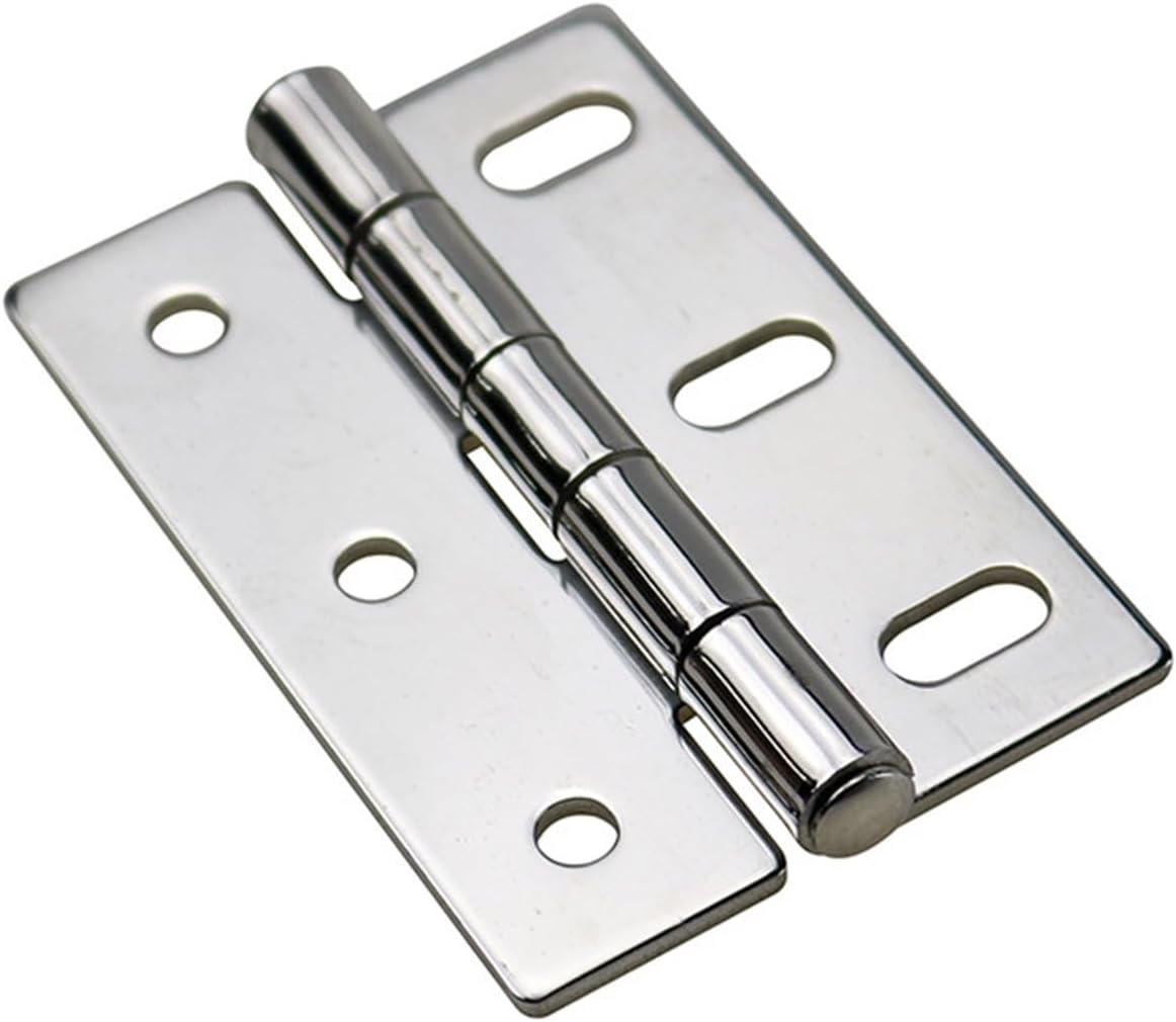 Stainless Steel 304 Asymmetrical Waist Hole Hinge for Industrial Power Cabinets 1Pcs(201SS-01)