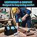 DURATECH 12V Cordless Impact Driver, 1/4” Electric Impact Driver with 11pcs Screwdriver Bits, 3pcs Nut-driver Bits, Variable Speed(0-2400RPM), LED Light, Tool Bag, Battery and Charger Included