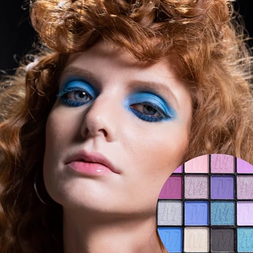Xumann Purple Blue Eyeshadow Palette, 16Color Long Lasting Waterproof Eye Shadow Pallets for Women Make up - Image 8