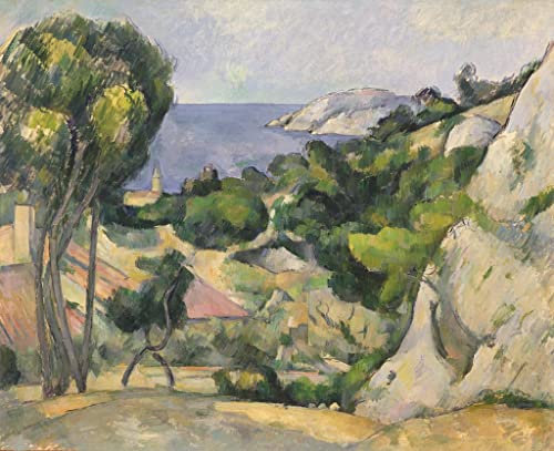 Lienzo El Estanque de Paul Cézanne 60x90cm, decoración clásica para paredes vacías
