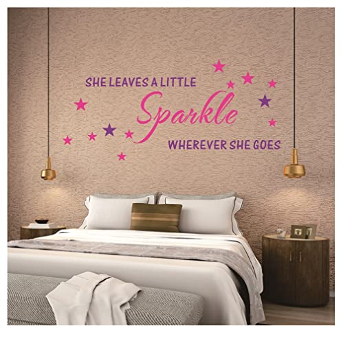 Vinilo Decorativo She Leaves A Little Sparkle miniatura 2