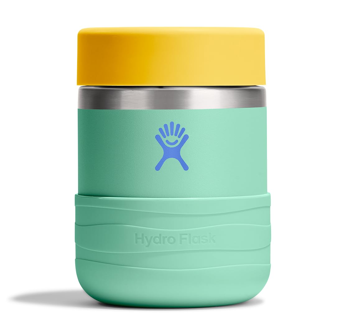 Insulated Food Container - Snack Container for Kids and Lunch Box - 12 Oz Food Jar in Mermaid Green