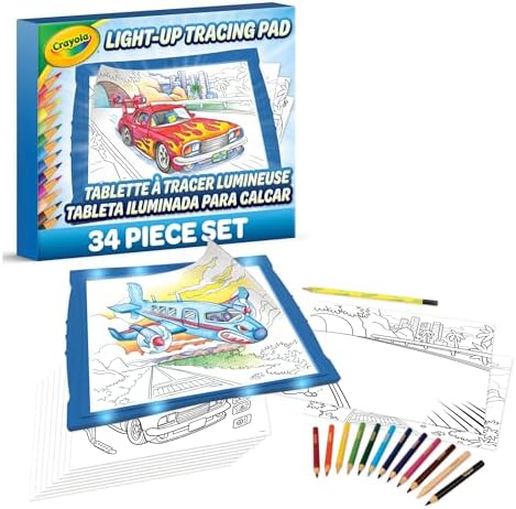 Crayola Light Up Tracing Pad - Blue, Drawing & Tracing Projector for Kids, Holiday & Christmas Gifts for Girls & Boys, Sketching Light Box Table, Toys for Kids, Ages 6+