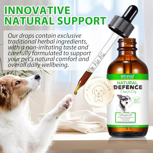 60ml Natürliche Antibiotika für Hunde, Hunde Antibiotika bei Infektionen, Lindert Hustenallergien & Harnwegsinfekte, Ohne Künstliche Zusätze