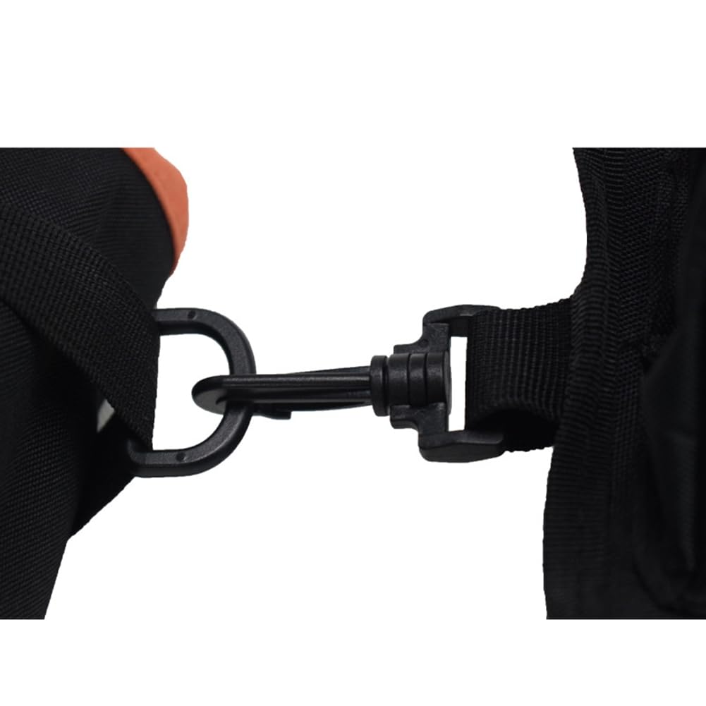 Bolsa de soporte para escritorio de entrenamiento, bolsa de arena, soporte delantero y trasero, bolsa de banco de caza, color naranja y negro