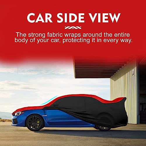 Image of Indoor Car Cover Replacement for 2007-2024 Subaru Impreza WRX Sti, Luxurious Stretch Satin Custom-fit Indoor Car Cover for Dust-Proof, Underground Garage, Car Show