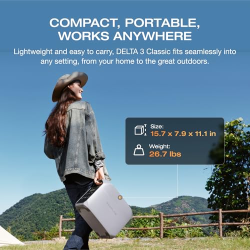 EcoFlow DELTA 3 Classic Portable Power Station 1024Wh — view 8