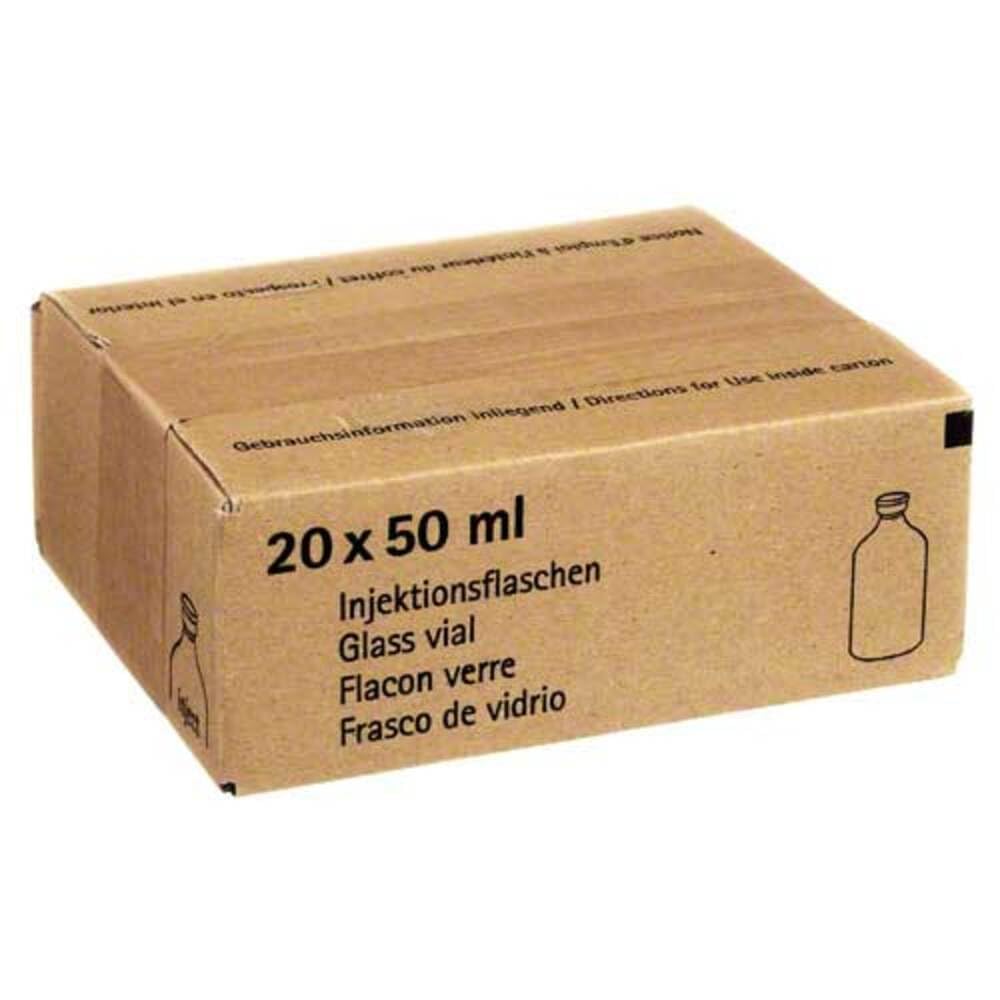 B. Braun Isotone Kochsalzlösung 0,9% Glasflaschen, 20 x 50 ml