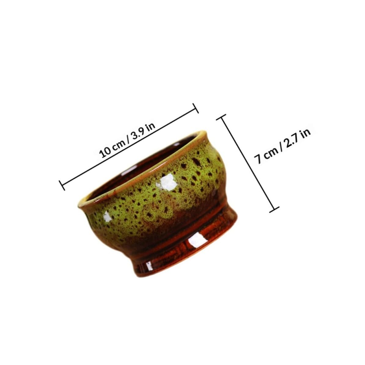 Toyvian 5 Stück Kleiner Sukkulententopf aus Keramik Dekorativer Blumentopf für Sukkulenten und Kakteen Schlichtes Design für Wohnbereich Fein Verarbeitet