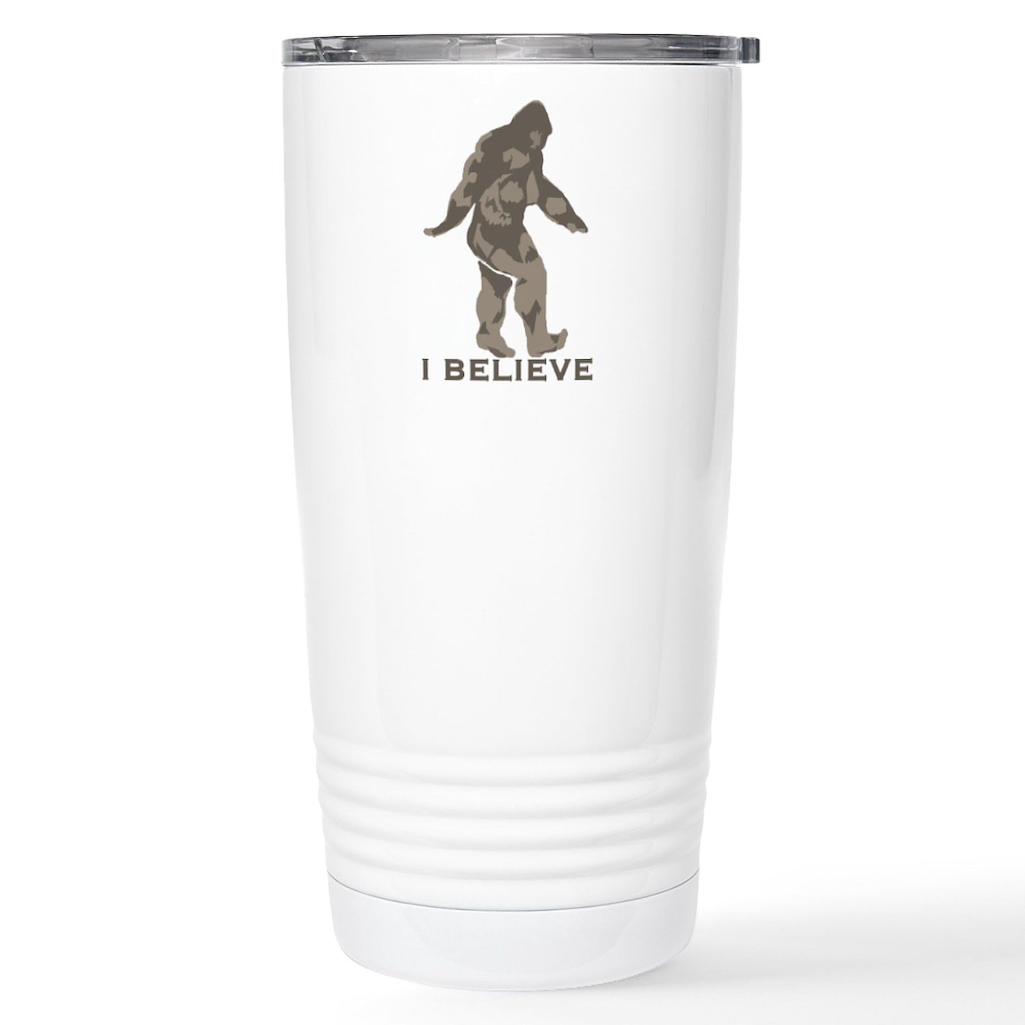CafePress I Believe In The Bigfoot Stainless Steel Travel Mu 20 oz. Insulated Stainless Steel Coffee Tumbler