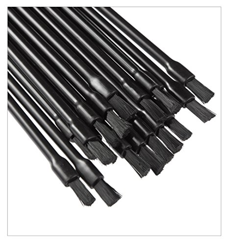 Gracelaza 100 Stück Einweg Lippenpinsel Stick Lippenstift Pinsel Gloss Stab Applikatoren, Schwarz