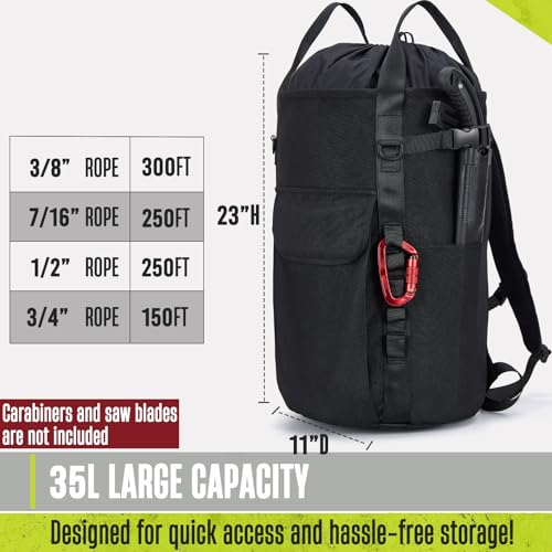 PAMLIAPY Arborist Rope Bag