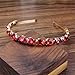 Produktbild Vollkristall und Stein Prinzessin Haarbänder Strass Hochzeit Tiara Stirnband für Frauen Prom Charm Haarschmuck red
