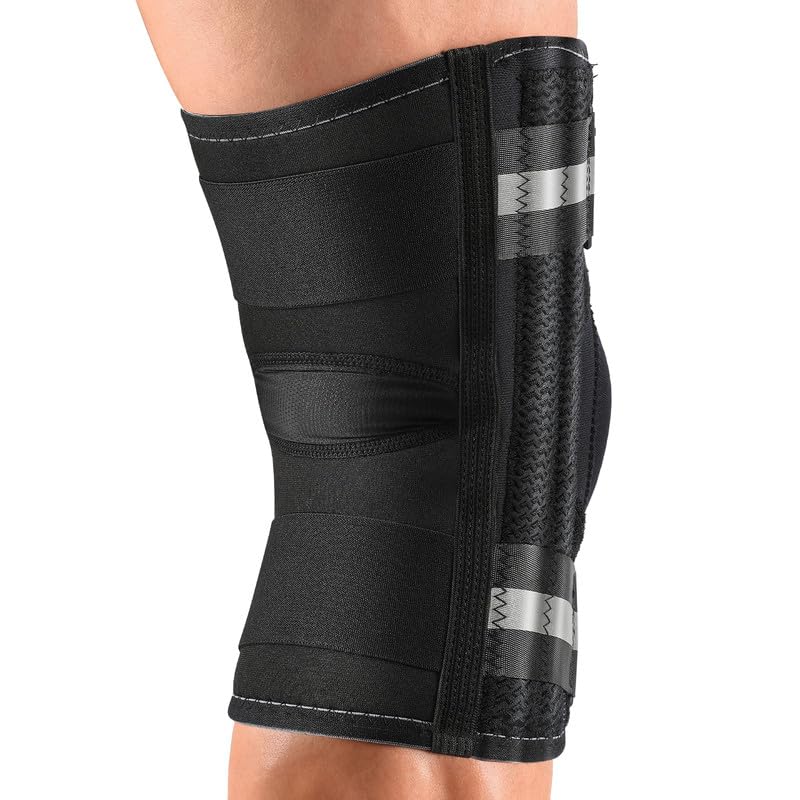 Miniatura 6 de NEENCA Rodillera profesional para dolor de rodilla, soporte de rodilla ajustable con sistema patentado de fijación de correa X, soporte y