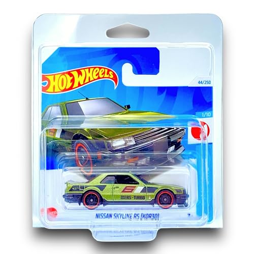 Hot Wheels Nissan Skyline RS (KDR30) (Metallic Green) 1/10 HW J-Imports - 2024-44/250 (Short Card) - COMES IN A GENUINE KLAS CAR KEEPER PROTECTOR CASE - HTD06