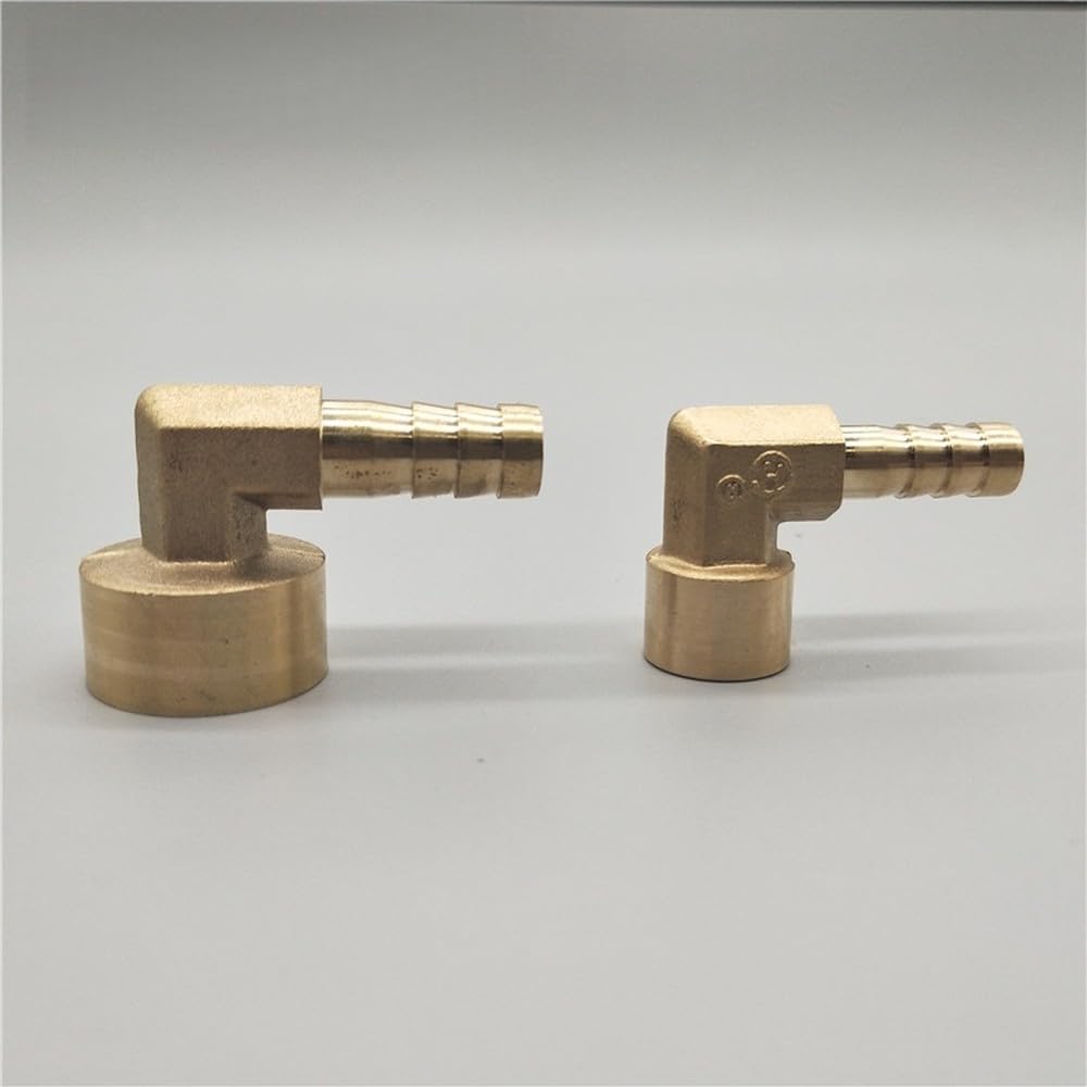 Conector de acoplamiento de púas de latón para manguera de 8 mm, 10 mm, 12 mm, 16 mm a rosca hembra BSP de 1/4", 1/8", 3/8", 1/2".