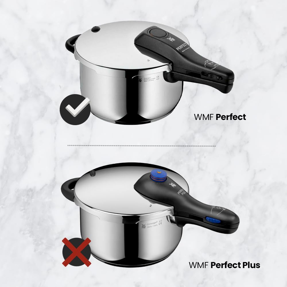 Anakel Home Repuesto de Asa Lateral 0891766031 compatible con olla a presión WMF Perfect 3L,5L, 7L y 9L | Plástico Resistente, Color Negro