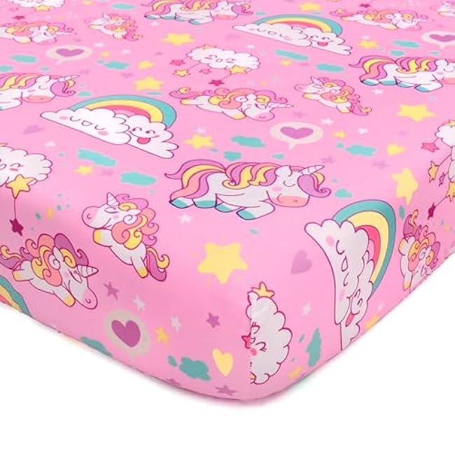 JISEN Baby Crib Sheet 1 Piece Portable Fitted Crib Sheet for Standard Crib and Toddler Mattresses Nursery Bed Decor for Boys Girls 28x52 Halloween Ghost