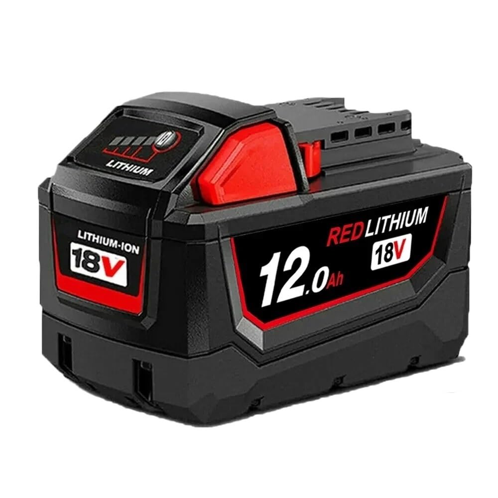 Baterías de repuesto de 18 V compatibles con baterías de herramientas M18, opciones de 12 Ah y 9 Ah, alto rendimiento para herramientas eléctricas