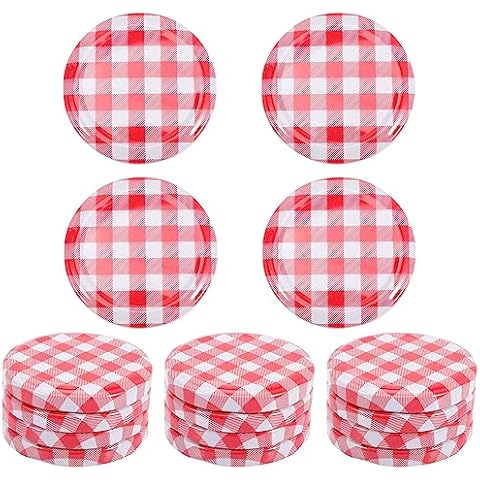 PRETYZOOM 40pcs Metal Canning Lids Cover