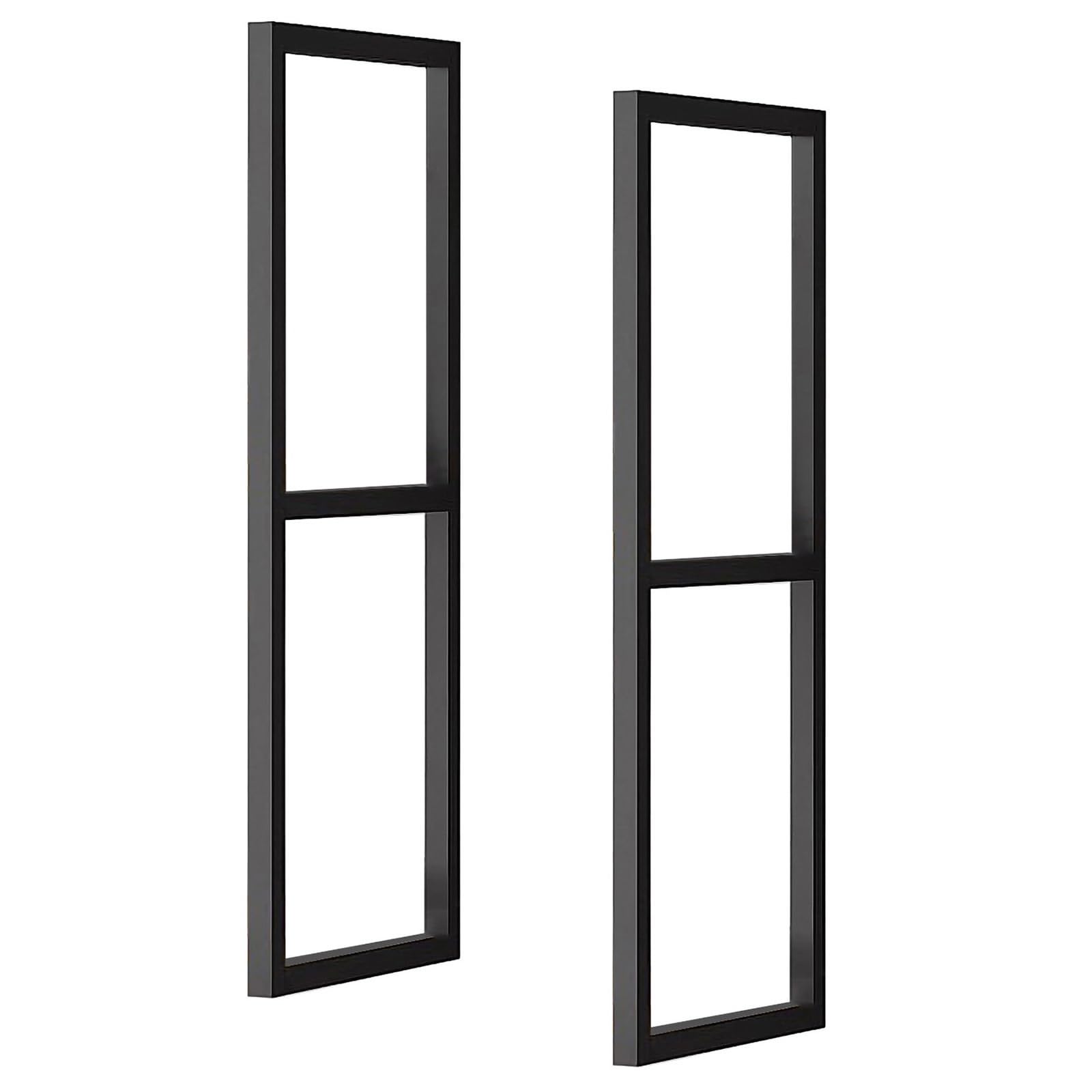 Support d'étagère flottante plafond en métal noir double niveau pour rangement suspendu
