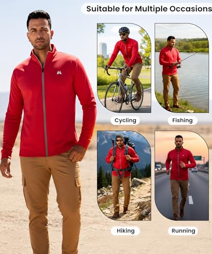 Image of Sun Protection Jacket Men| Sunscreen UV Protection Jacket for Mens Travel,Sports,Gym &Trekking Lightweight Stylish Jackets for Men's Winter Casual Wear
