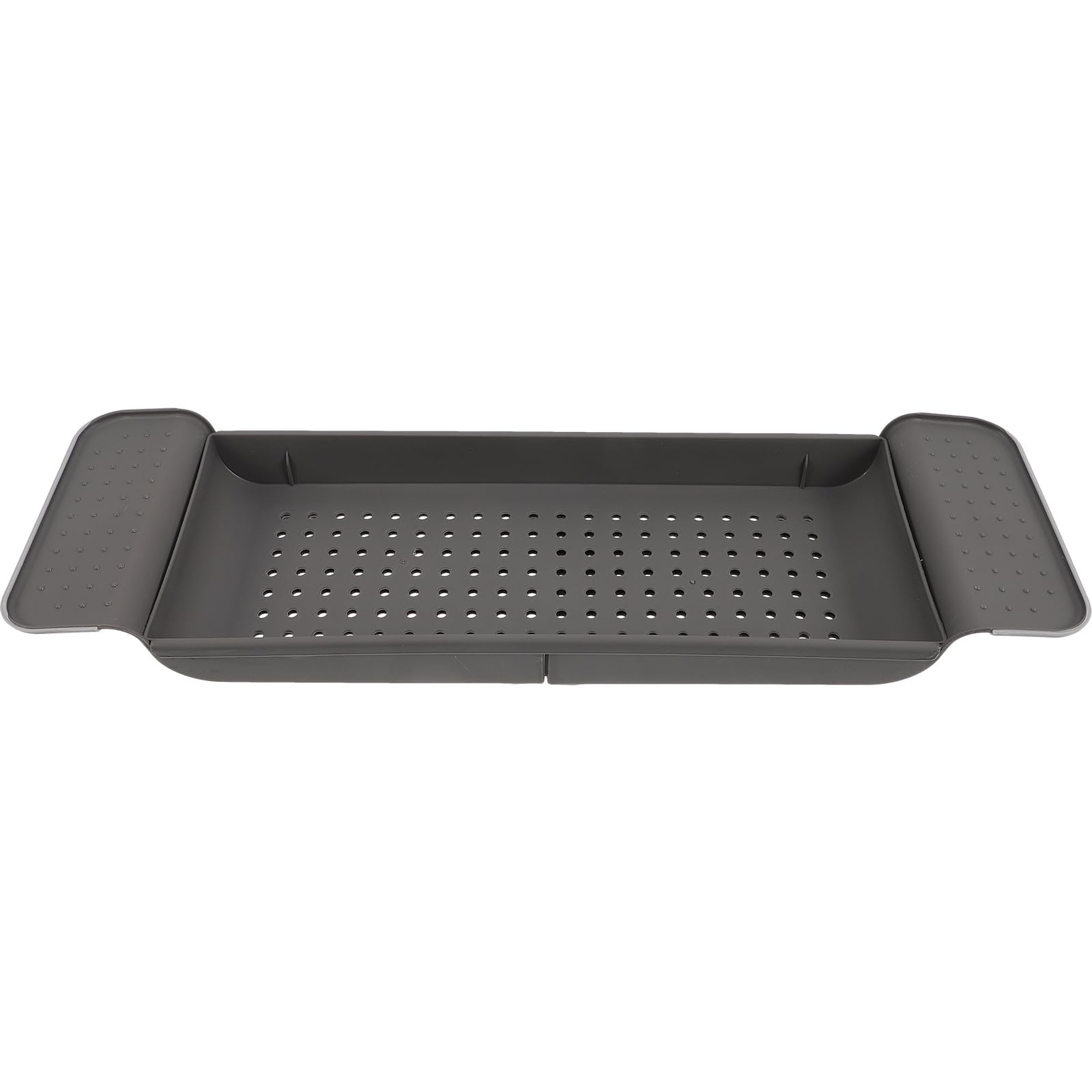 Plateau de bain gris anti-glisse pour sécuriser votre téléphone et vos gels sous la douche