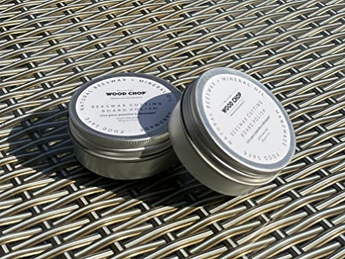 Image of Wood Chop Wood Conditioner | 100% Natural Beeswax Blended with Mineral Oil | Food-Grade Finish for Wooden Cutting Boards, Cutlery & Furniture - 85 g