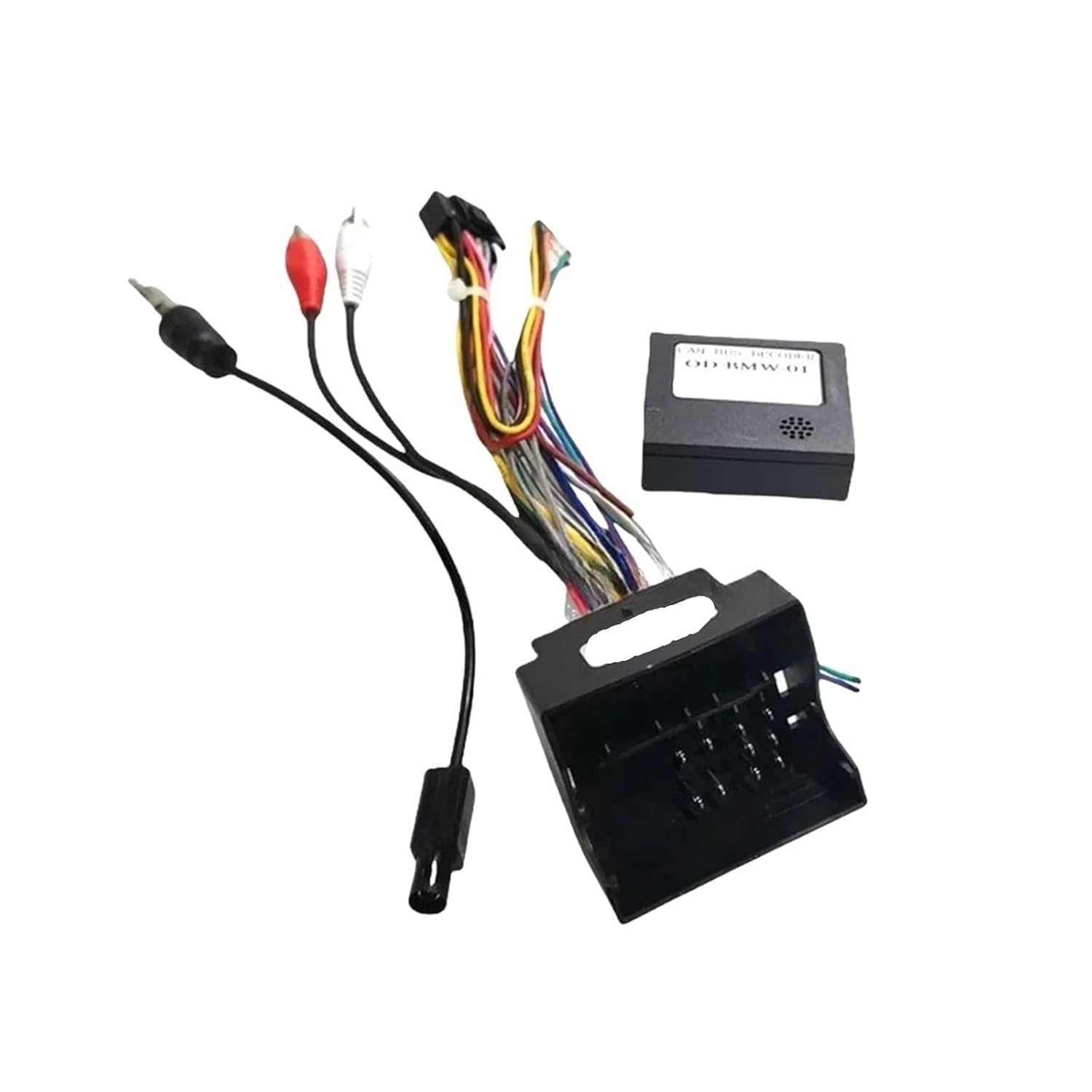 16pin Power Cord Wiring Harness Adapter with Compatible with BMW X1 E90 2005-2011 Installation Head Unit(Cable Canbus)