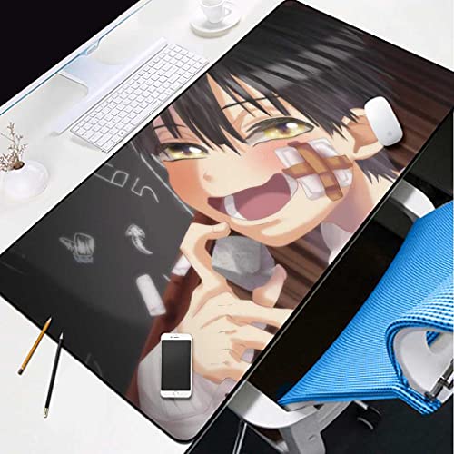 Tapis de souris gaming XXL protégeant votre bureau des glissements
