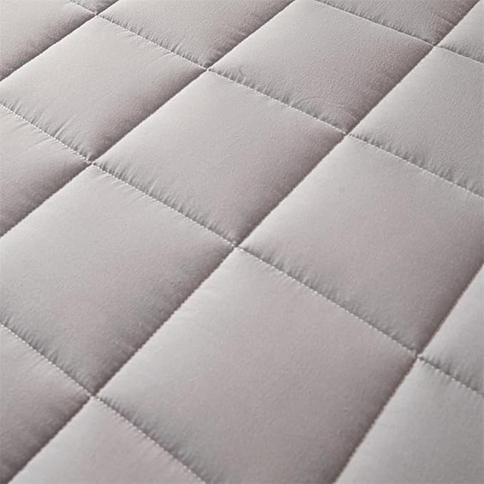 Protège-matelas 100% imperméable et silencieux Queen Size rembourré gris - 2