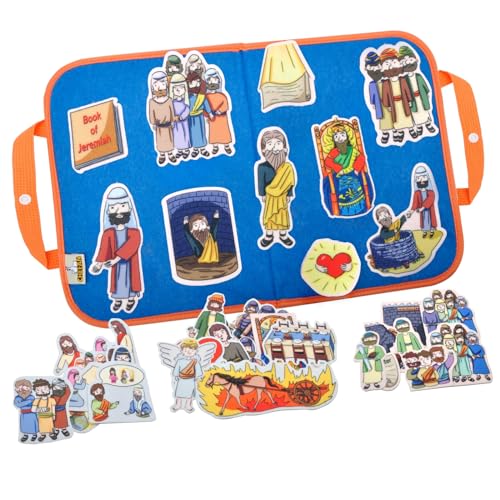 CHEFAN 4 Pack Felt Board Bible Stories Set, Flannel Board
