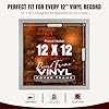 Procut Global 12X12" Silver Vinyl Record Frame for LP Album Covers - Display Photo & Picture Frames - Engineered Wood, Shatterproof Perspex Front - Modern CD Display for Music Lovers #1