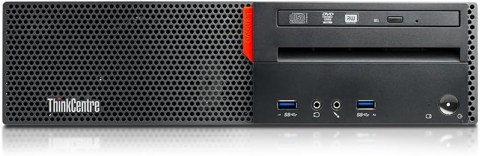 Lenovo Thinkcentre M700 SFF Desktop Computer PC, Intel Quad 6th Gen, 8GB RAM, 500GB HDD, RGB Keyboard, Win 11 Pro (renewed)