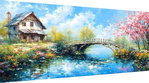 Diamond Painting Rivière 5D DIY kit complet anti stress avec symboles clairs pour débutant