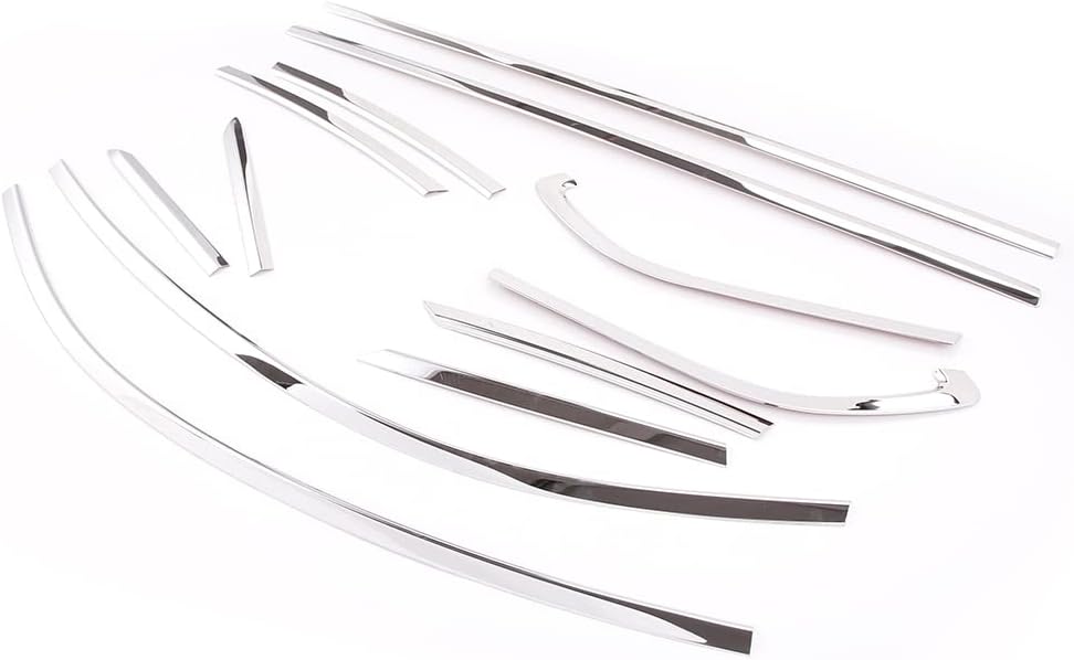 Window Molding Trim Fit for Compatible with Subaru BRZ 2022&Toyota GT86 2022, Window Seal Strip, Car Outside Anti-Scratch Window Seal Belt, 12 PCS (Bright Silver)