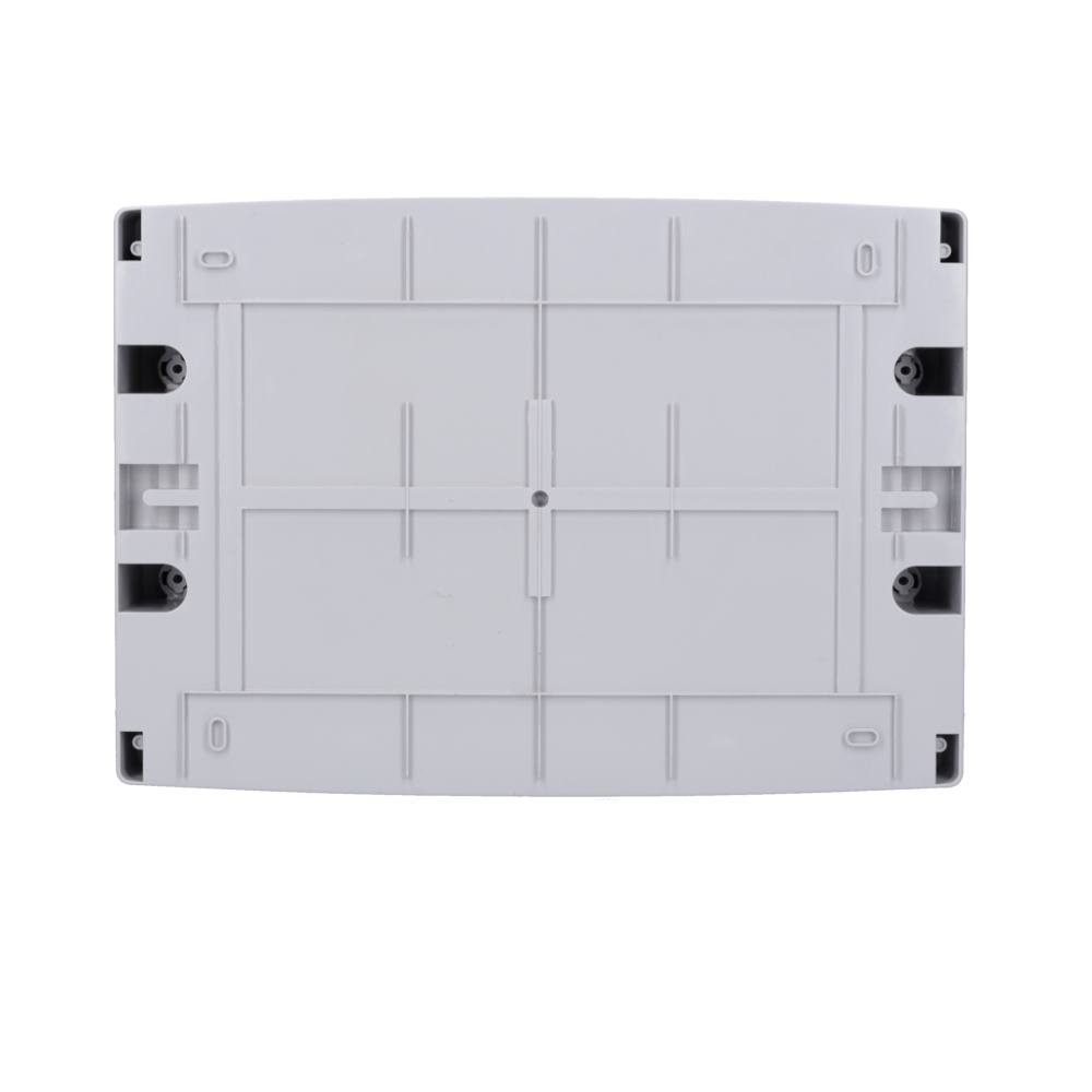 Aufputz Feuchtraum Verteiler 1-reihig IP65 12 Module Verteilerkasten Kleinverteiler Sicherungskasten, Tür transparent