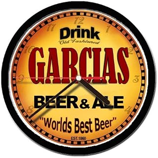 GARCIAS beer and ale cerveza wall clock
