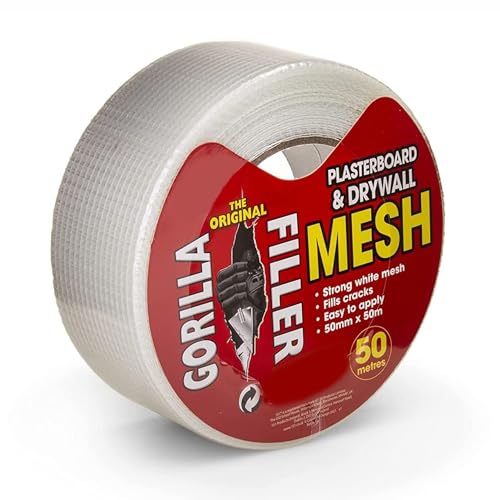 LORD C PLASTERBOARD & DRYWALL SCRIM TAPE Mesh Flashing Plastering Patching Holes High Strength heavy duty White Tape Measures Reinforce Joint Repair Ceiling Cracks (1